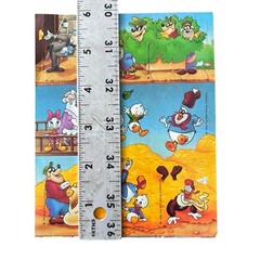 Vintage 1986 Disney Ducktales Full Sheet Graphic Stickers Bank Robbers Design