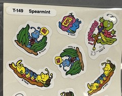 Rare Vintage Food Smell Stickers Scratch N And Sniff Spearmint Bugs Insects Set