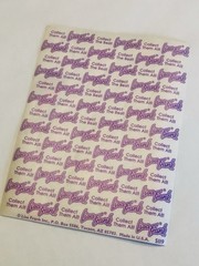 Vintage Lisa Frank ticker Sheet *1 Sticker Missing* Poodle Dog Hearts Bows BIN72