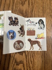 Scholastic Wild Animal & Dogs Stickers Bank Books Small Book- Vintage RARE