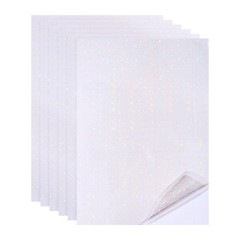 12×8 Inch 6Pcs Star Holographic Sticker Sheet