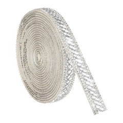3 Yard Rhinestone Ribbon, 3mm x 3mm Crystal Rhinestone Strips, White