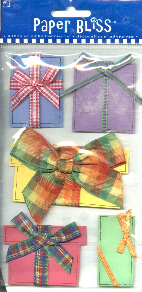 Presents Gifts Party Birthday Shower Graduation Paper Bliss Stickers Scrapbook