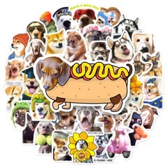 Funny Dog Stickers 200PCS Waterproof Cute Puppy Stickers for Kids Teens Adult…