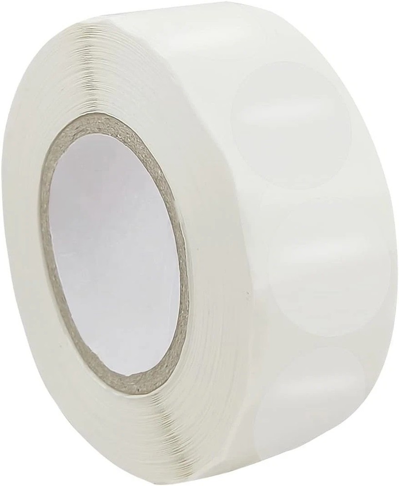 1000Pcs 1Inch Clear Package Seal Stickers Round Envelope Seals Wafer Seal Labels