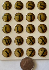 BASEBALL LETTER Epoxy Stickers (60pc)Frances Meyers•Alphabet •Upper-Case•Sports