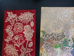 2X HOLOGRAPHIC STICKERS SCRAPBOOKING NEW (ST1071) ROSES