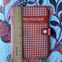 Vintage Stickopotamus Sticker Red Binder With Album Pages Zip Pouch & 19 Sheets