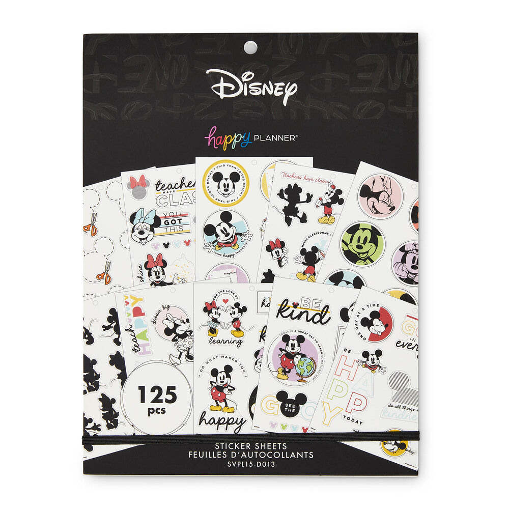 The Happy Planner Disney Mickey & Minnie Mouse Whimsy Wonders Teacher Large Pack