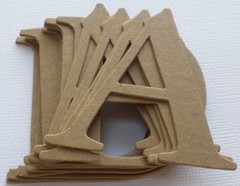 150 PC Kit – 2″ ELEGANT FONT – Alphabet Bare Chipboard Letters & Die Cuts