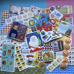 Vintage 80s 90s Y2K Sticker Partials & Singles Various Brands Years As Is Lot C