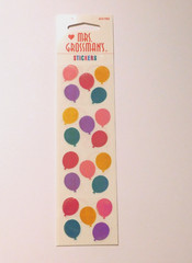 Mrs Grossman’s Stickers Lot 2 Strips Brand New Package ~Opal Small Balloons~ HTF