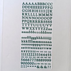 Lot of 4 Creative Memories Silver/White/Green/Black ABC/123 Stickers Sheets