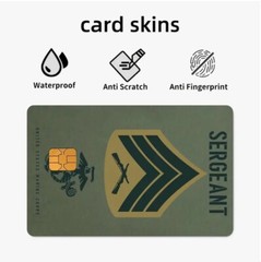 x4 USMC SERGEANT UNITED STATES MARINE CORP CREDIT DEBIT CARD SKIN STICKERS #316