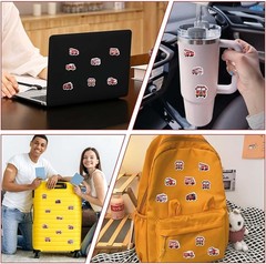 500 Pcs Fire Truck Stickers Roll Waterproof Fireman Firefighter Party Favor Gift