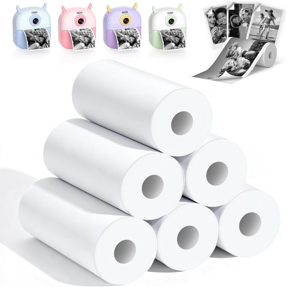 6 Rolls of Refill Sticker Paper