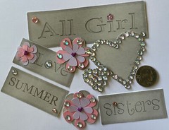 ALL GIRL Die-Cut Set(8pc)Hearts •Sisters•Girlfriend•Flowers•Summer •Love•Cards•