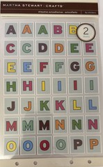 ALPHABET BLOCK Stickers (84pc)Martha Stewart•Letters •Numbers•Words•Card making•