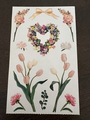 Vintage Mrs. Grossman’s Flowers and Bows 6 sheets 4×6