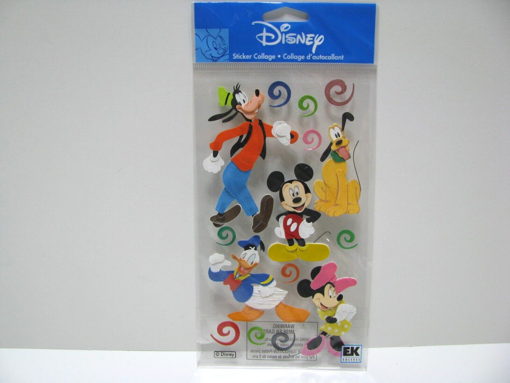 Disney MICKEY AND FRIENDS Scrapbooking Sticker Jolee’s EK Success MINNIE GOOFY