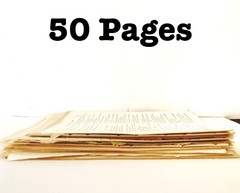 Vintage Book Pages Mixed Lot Huge Grab Bag. 1900-1979. Crafts, Scrapbooking, Art