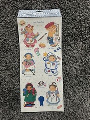 Tie Me To The Moon ~ Dimple Street Gang Vintage Sticker Lot Of 9 Sheets