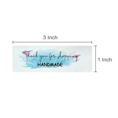 Wrapables 3″ x 1″ Small Business Thank You Stickers Roll for Boxes and Envelopes