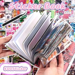 800Pcs Kawaii Aesthetic Scrapbook Stickers – Travel-Inspired Japanese Designs