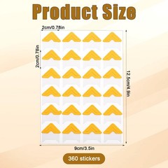 360 Pcs Photo Corners Self Adhesive Photo Mounting Corner Stickers Photo Moun…