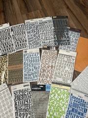Lot of 56 Pkgs Scrapbooking Stickers Letters & MORE! See Photos NEW