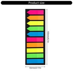 100/120Pieces Colored PET Label Repositionable Adhesive Notes Page Markers
