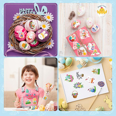 Easter Stickers for Kids – 240 PCS Easter Basket Stuffers for Boys Girls Teens A