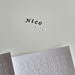 8 Sheets Alphabet Letter & Number Stickers, Upper & Gold/White/Silver/Black