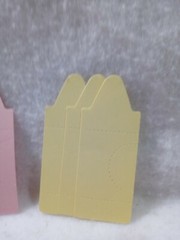Crayon Die Cuts — Scrapbooking Set Of 9 Pastel Baby Colors Blue Pink Yellow Siz