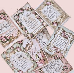 Vintage Style Victorian Bible Verse Cards Inspirational Faith Crafts