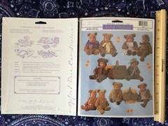 6″ TEDDY BEAR Sunflowers Lot ANNE GEDDES BABY Picnic GIFTED DIE CUT STICKERS