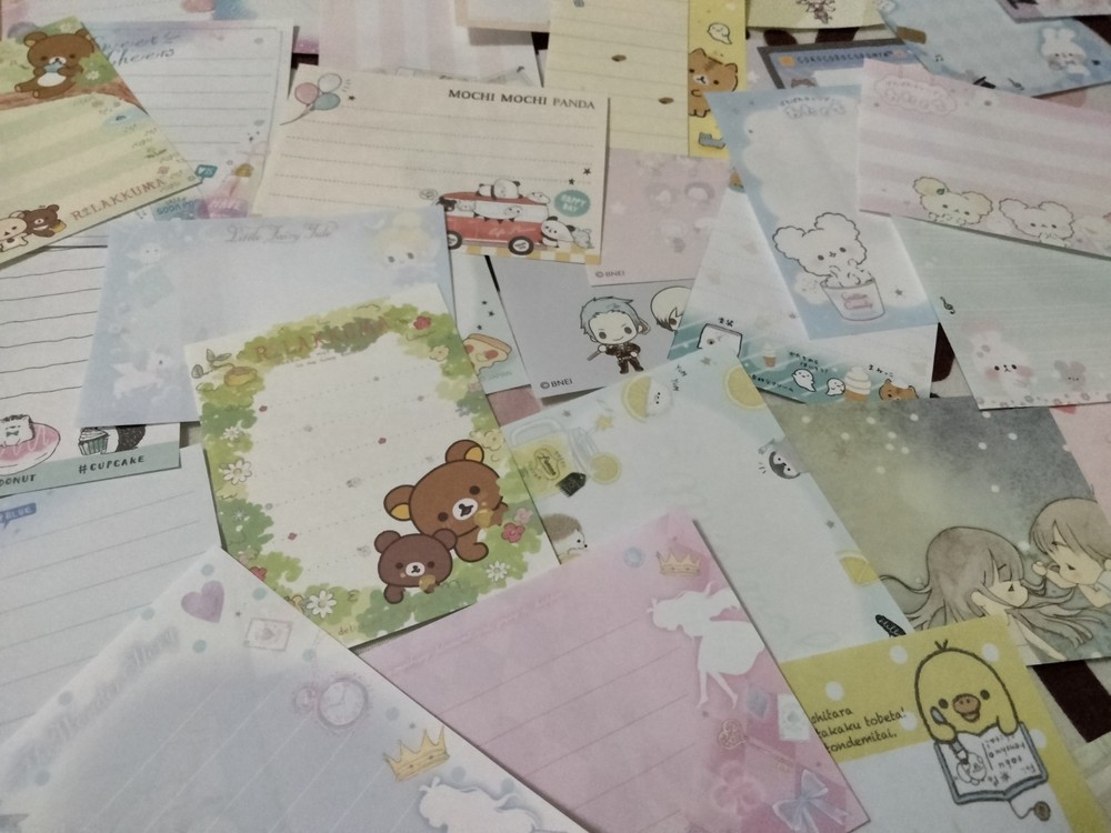 Kawaii Memo Sheets And Sticker Flakes – 100 Pieces Grab Bag Stationery