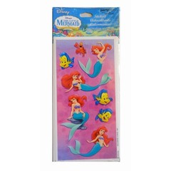 The Little Mermaid Stickers Birthday Party Favor Supplies 1 Pkg 4 Sheets