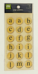 Page Pebbles Making Memories Alphabet Black Letter Stickers Pack