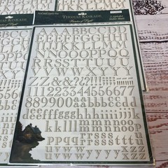 4 Packages Thomas Kincade Gold Caslon Alphabet Painter Of Light Sticker Sheets