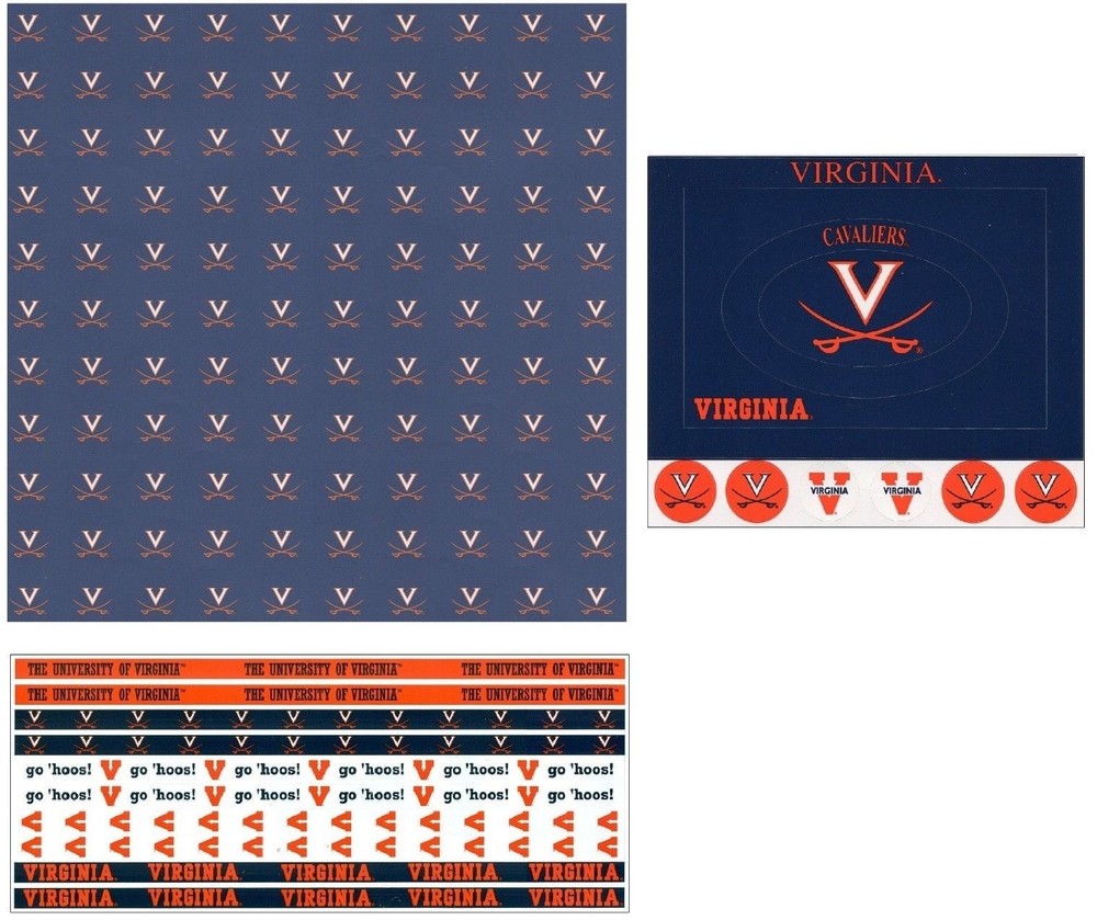 University of Virginia Cavaliers NCAA Scrapbook Kit Sticker Paper U-CHOOSE