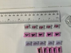 Scrapbooking Supplies Paper Clip CLIPPER TOOL with 50 CLIPS LOT Wedding Love