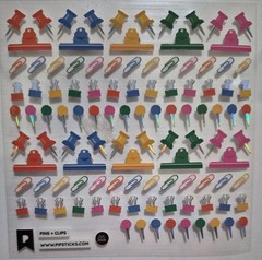 Pipstick Sticker Sheet 4×4 «Pins & Clips» From Jul 2026