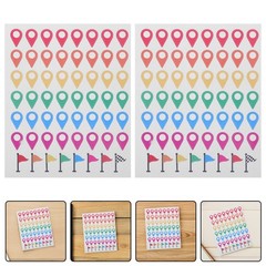 336 Pcs Self Adhesive Label Sticker Color Positioning Stickers Geographical