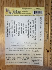 Beach Words & Phrases Vellum Sticker Sheet Scrapbook Craft Stickers
