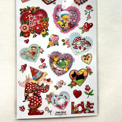 Violette Mary Ingelbreit Hearts Stickers Valentine’s Day Junk Journaling Collage