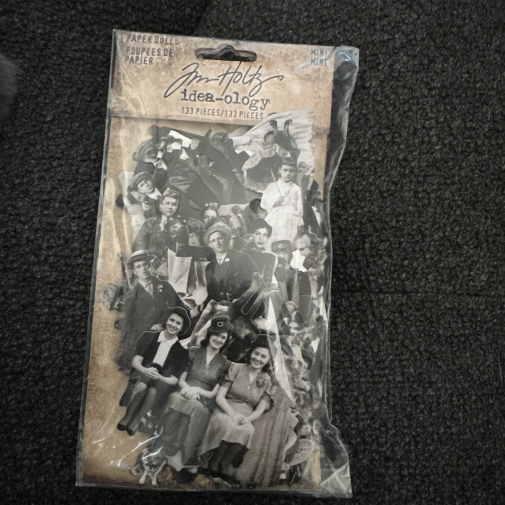 Tim Holtz Idea-ology Paper Dolls 133Pc – Mini, Ephemeral Scrapbooking Collage