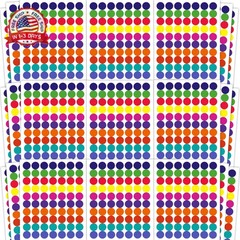 Dot Stickers – 1400 PCS Colored Circle Stickers for Kids | Back to School Suppli