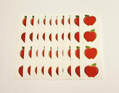 Mrs. Grossman’s Stickers Lot of 10 Strips ~Apple Reflections~ Apples~ 2009