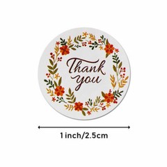 500pcs/roll Thank You Stickers 1inch Letter Seal Purchase Label Gift Sealing DIY